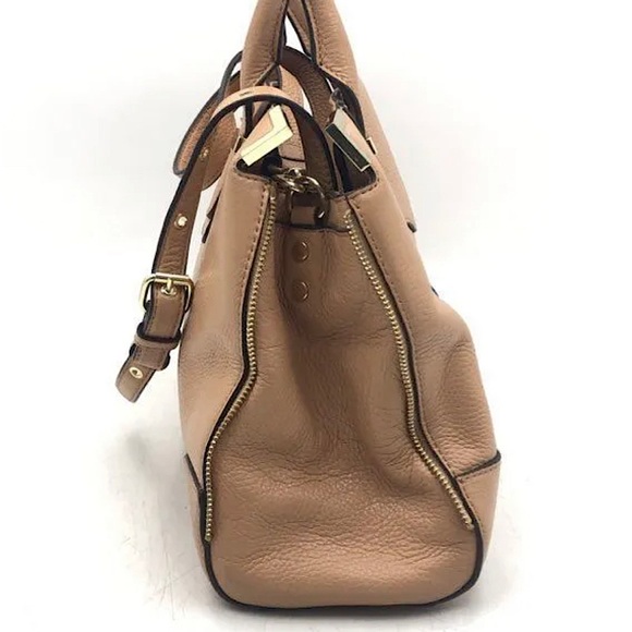 Rebecca Minkoff Peach Tan Pebbled Leather Satchel Bag Purse 🌺🌺 - Picture 4 of 15